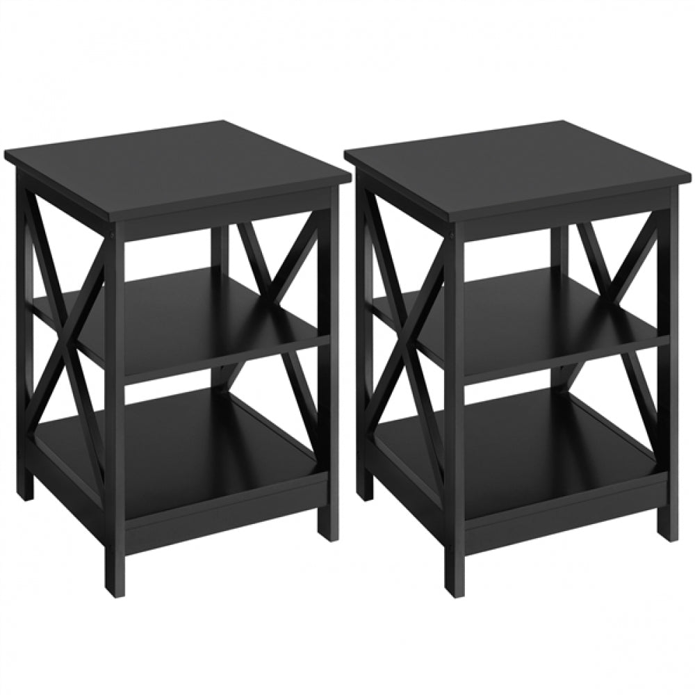 1 Pair X Frame Side Table