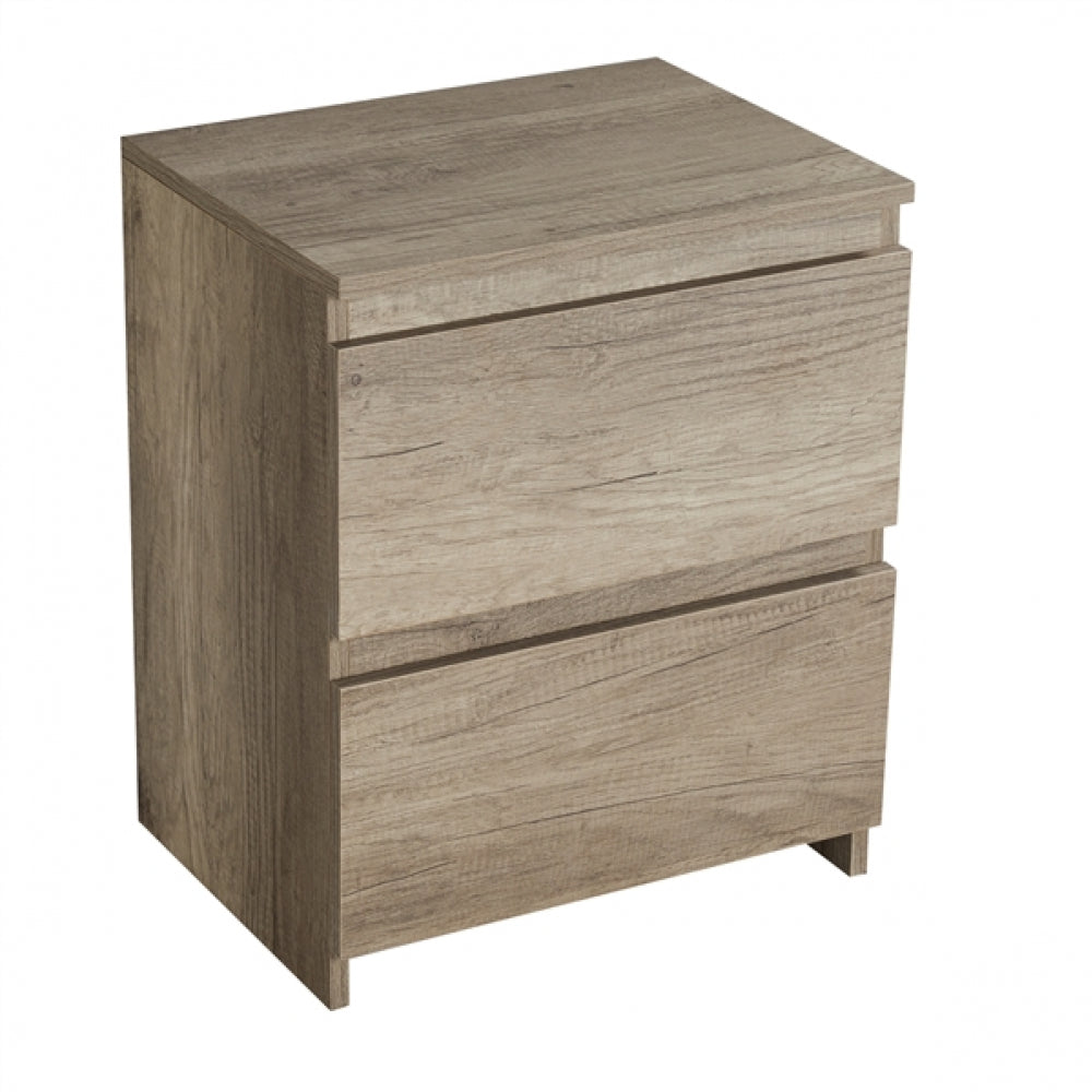 Minimalist Chic 2-Drawer Side Table End Table Nightstand