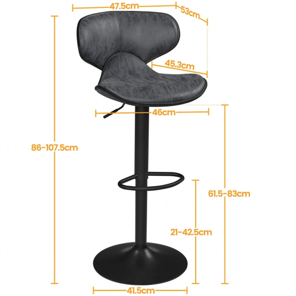 2pcs Swivel Bar Chair