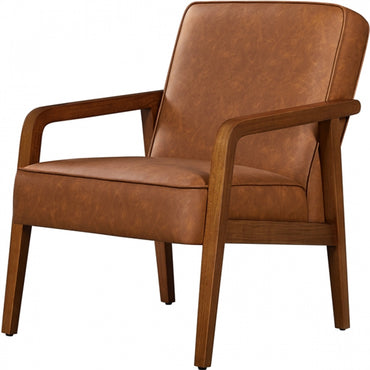 Mid-Century Modern Upholstered Lounge Chair Accent Armchair