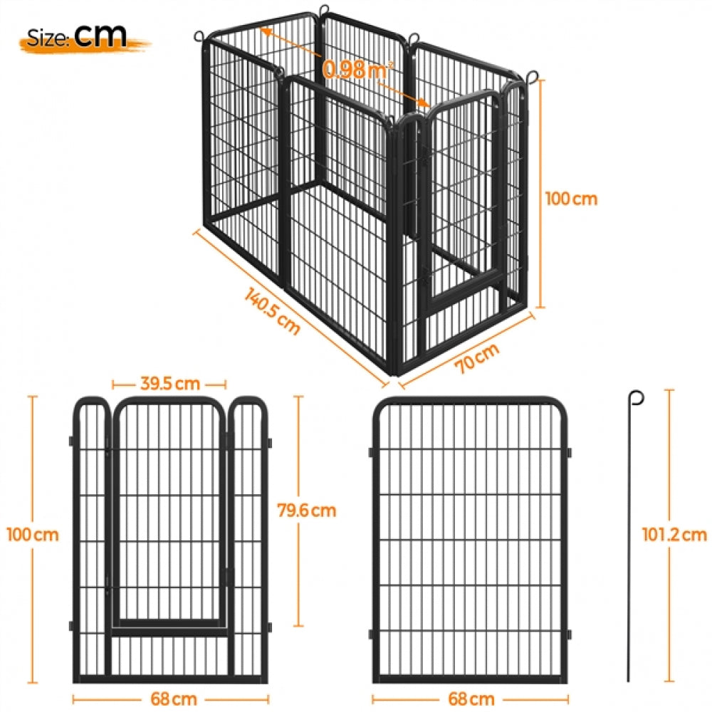 12 Panels Heavy Duty Dog Pen