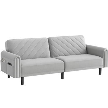 Convertible Sofa Bed Fabric 3-Seater Sofa Bed