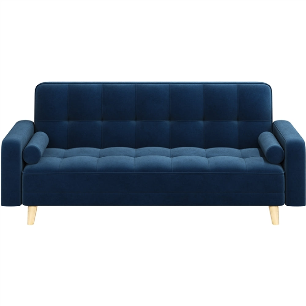 3 Seater Convertible Settee Sofa Bed With Armrests