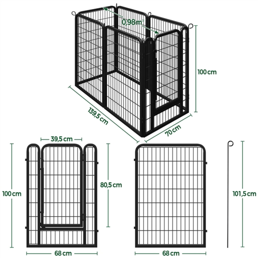 24 Panels Heavy Duty Dog Playpen