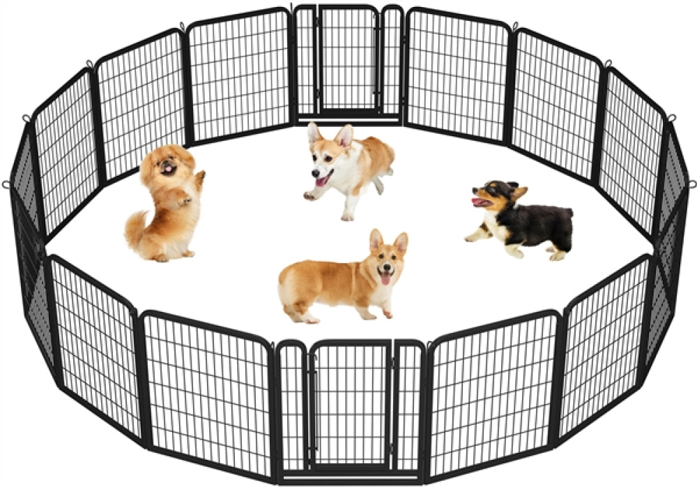 16 Panels Heavy Duty Dog Pen Playpen