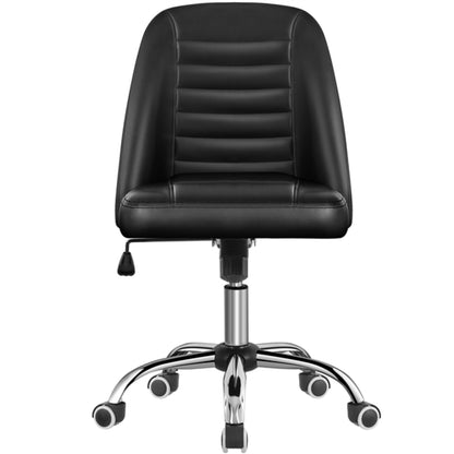 Faux Leather Mid Back Home Office Desk Chair