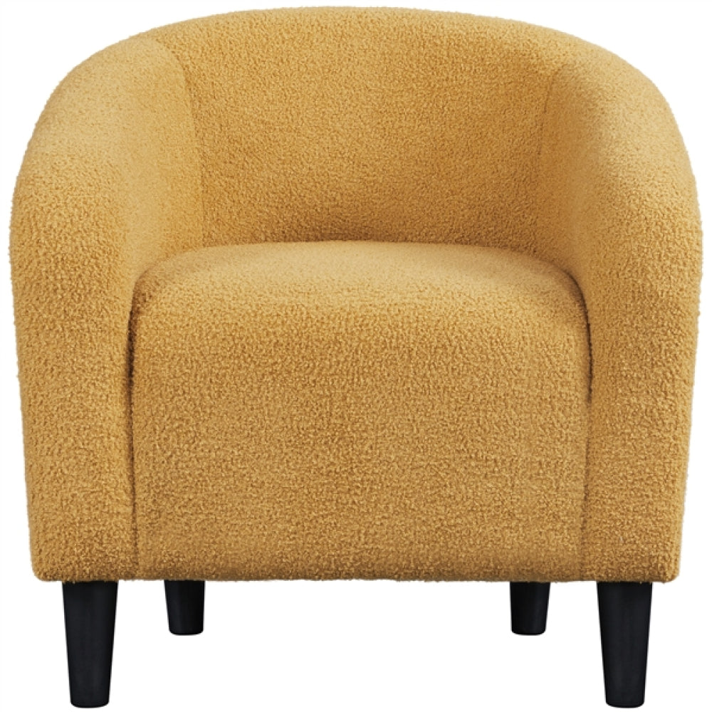 Boucle Club Chair Accent Barrel Chair