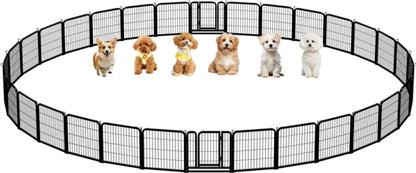 32pcs Dog Pen Metal Pet Playpen