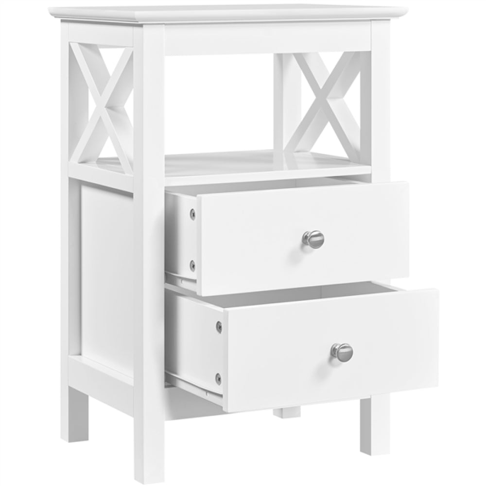 2x Side Table Nightstand End Table