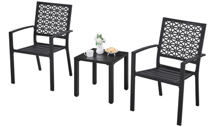 2pcs Dining Chairs + Outdoor Coffee End Table