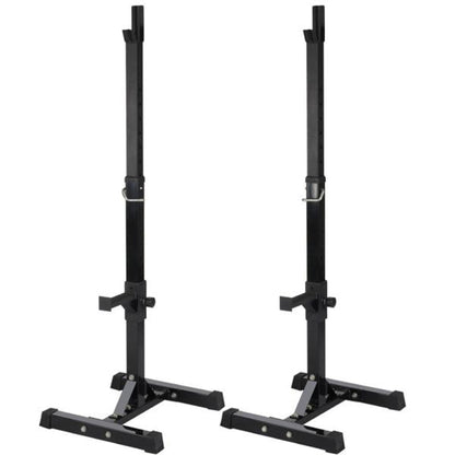 Pair of Adjustable Squat Rack Standard 45-70 Inch Solid Steel Squat Stand