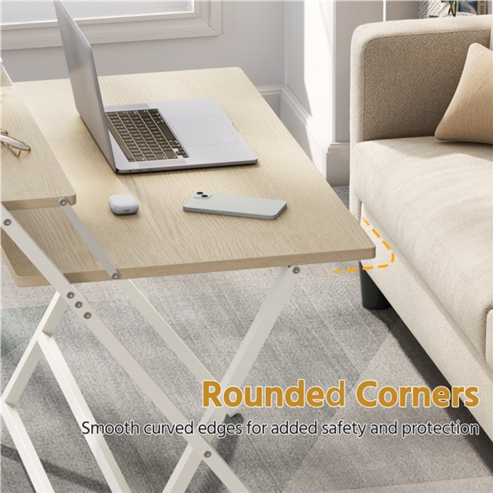 2-Tier Foldable Computer Desk