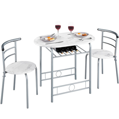 Modern Dining Set 1X Table + 2 Chairs