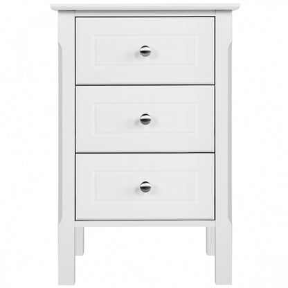 End Table Side Table Nightstand with 3 drawers
