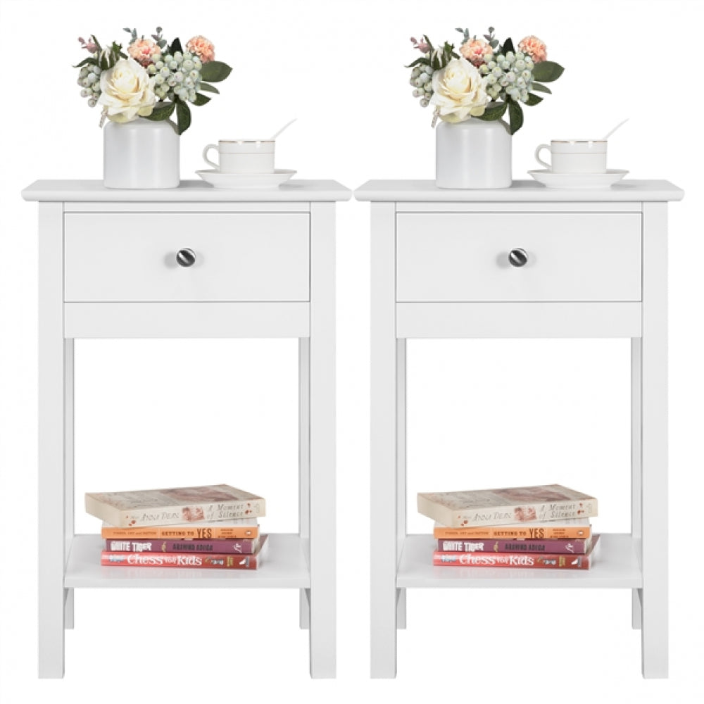 2PCS High Quality Bedside End Table