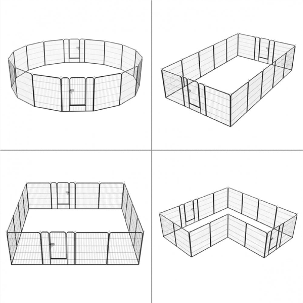 24 Panels Heavy Duty Dog Pen