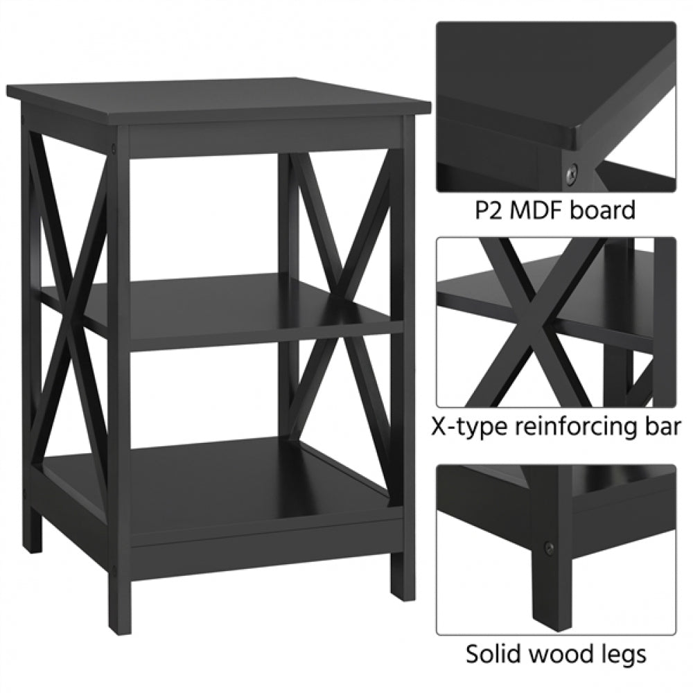 1 Pair X Frame Side Table