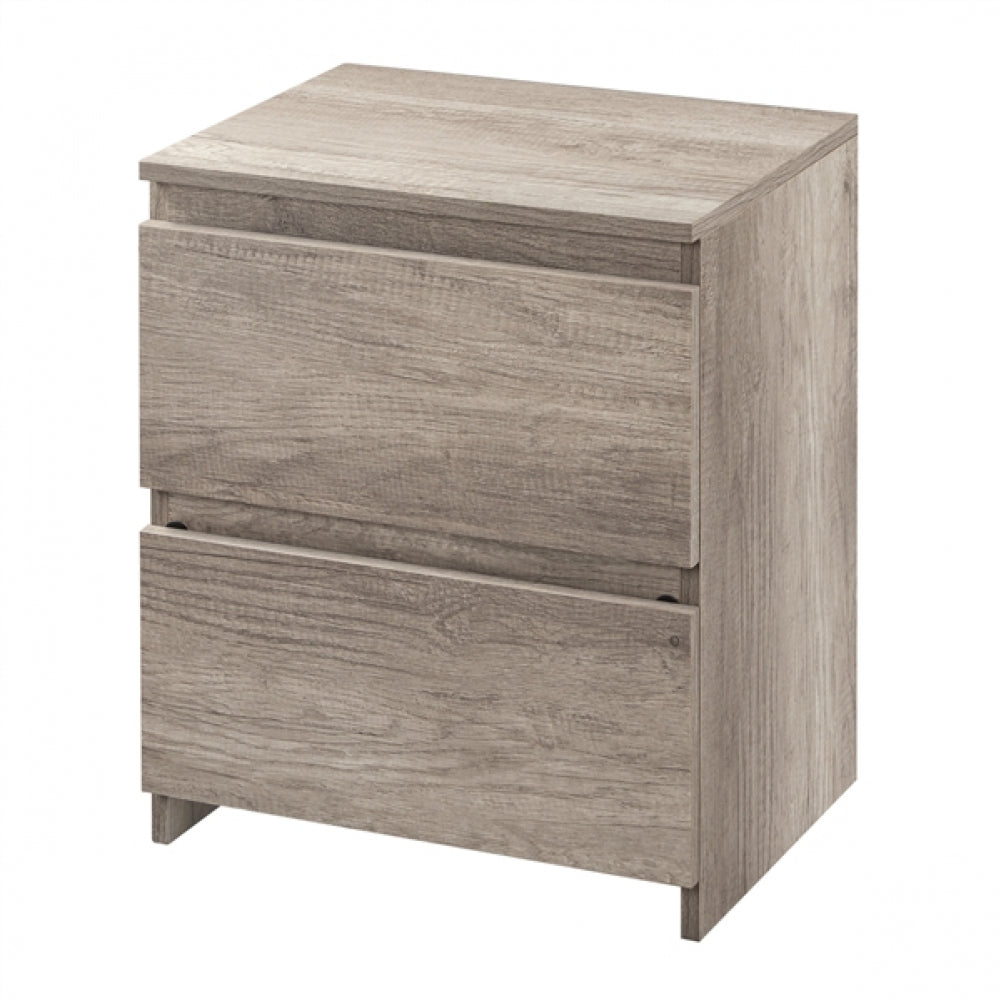 Minimalist Chic 2-Drawer Side Table End Table Nightstand