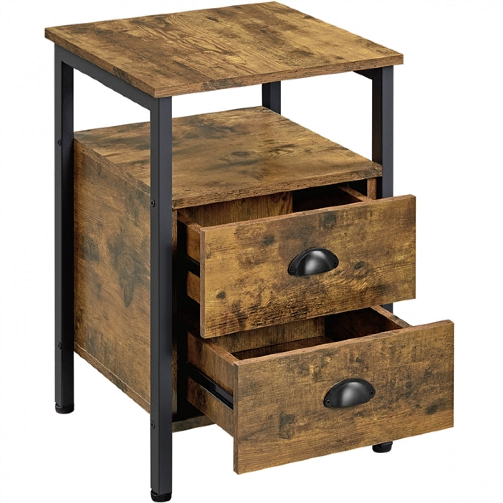 1 Pair Side Table with 2 Drawers