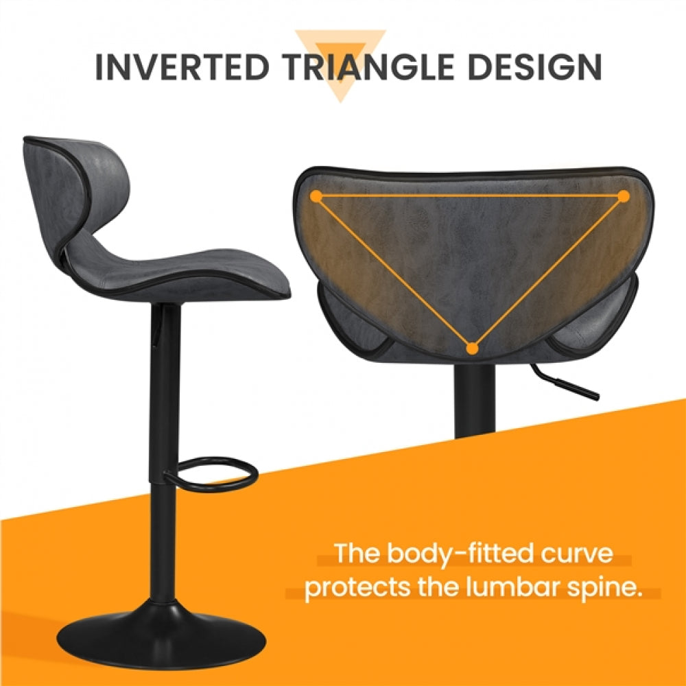 2pcs Swivel Bar Chair