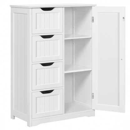 Large Wooden Bathroom Storage Cabinet Freestanding Floor Cabinet