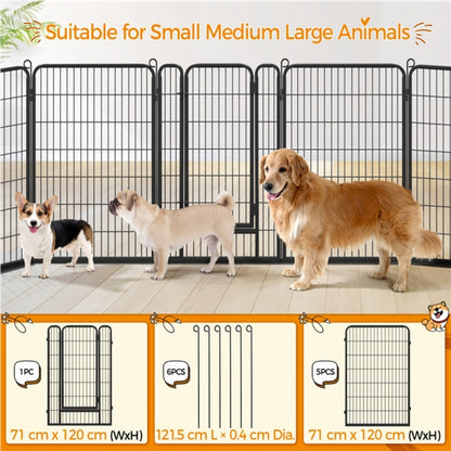 12 Panels Heavy Duty Dog Playpen Panels
