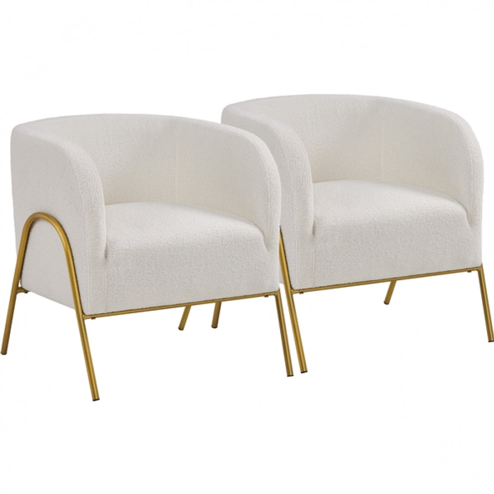 2pcs Contemporary Accent Armchair