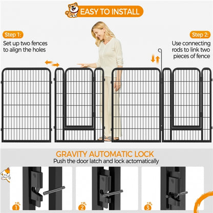 12 Panels Heavy Duty Dog Pen