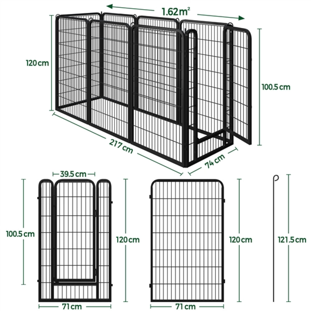 120cm H Tall Dog Playpen Panels