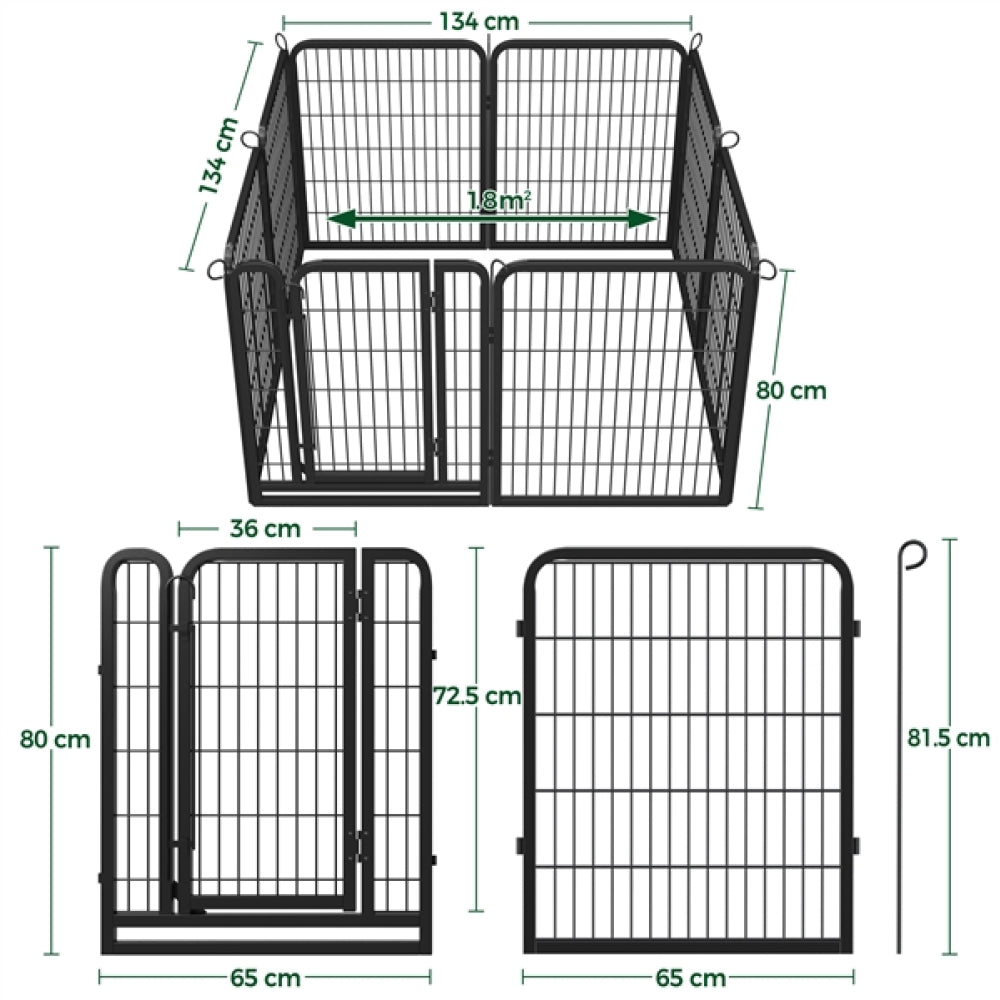31.5″ Tall 32-Panel Dog Pen Playpen