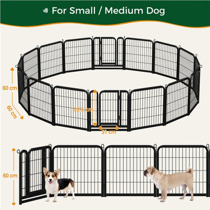 16pcs Dog Pen Pet Barrier Fence