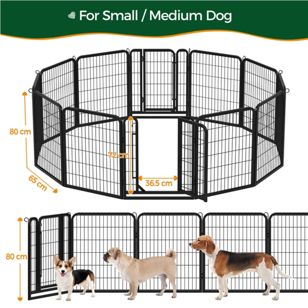24 Panels Heavy Duty Dog Playpen Pet Pen
