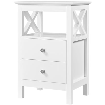 2x Side Table Nightstand End Table