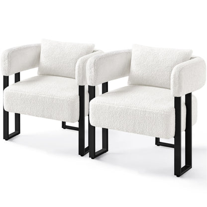 2pcs Accent Chair Armchair