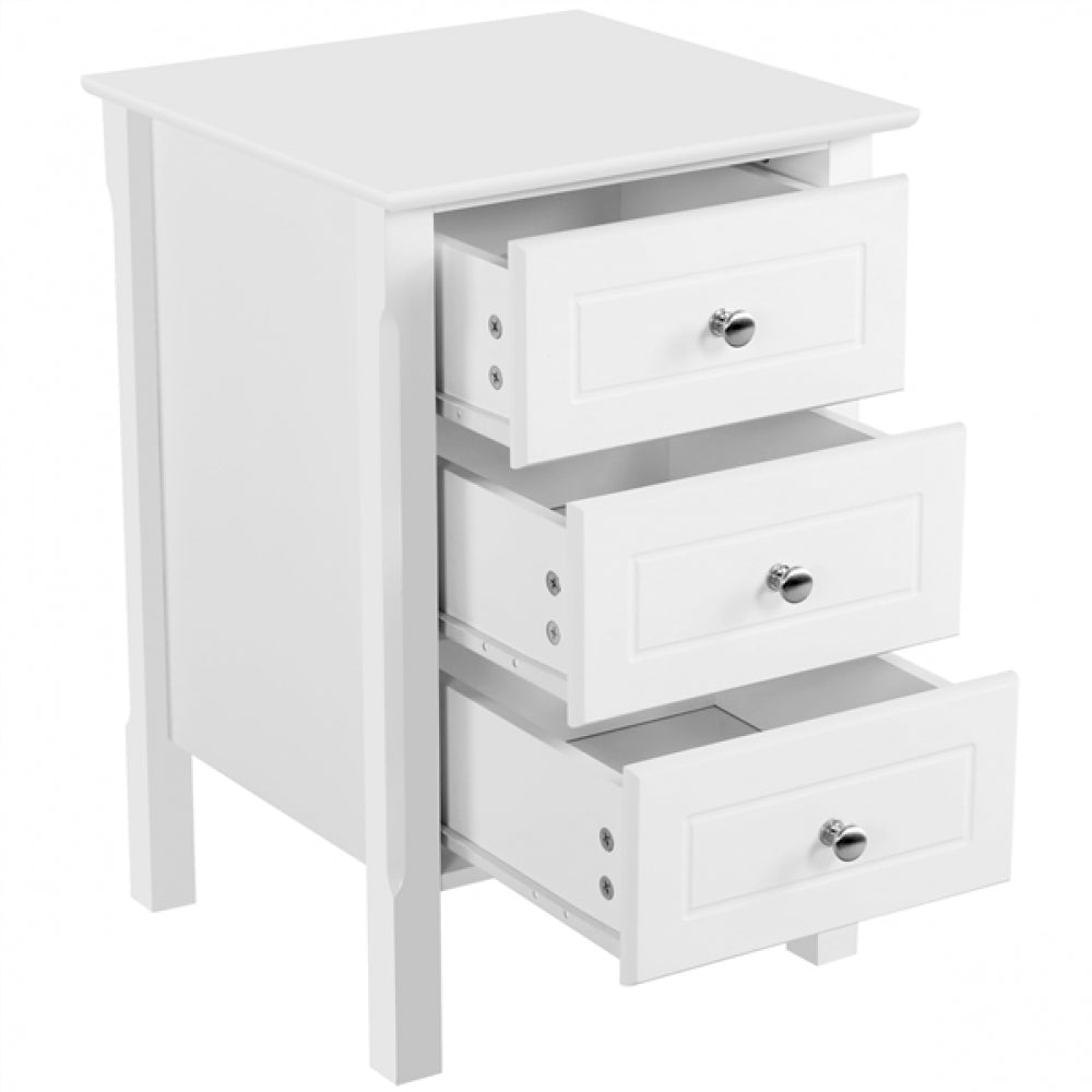 End Table Side Table Nightstand with 3 drawers
