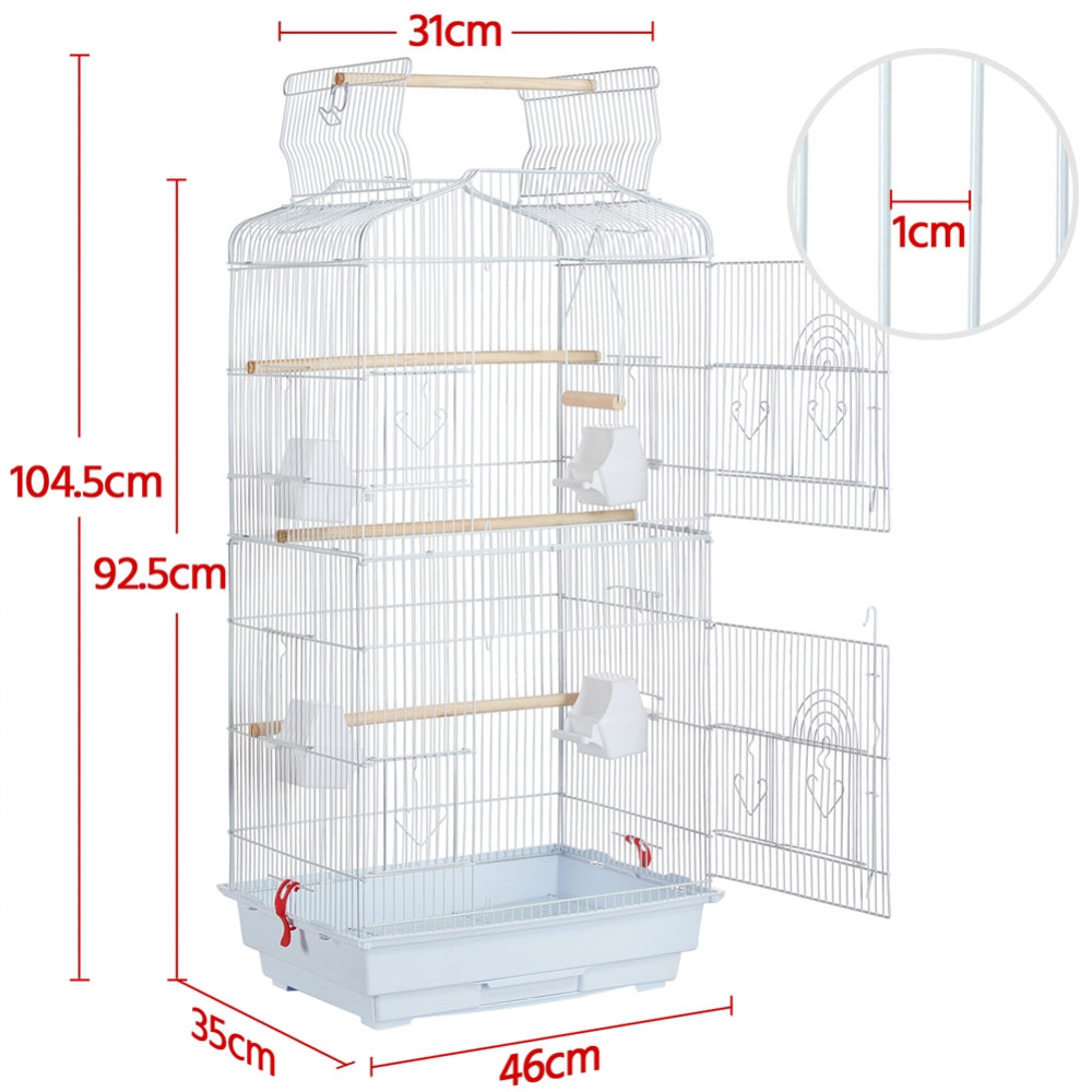 41’’ H Open Top Metal Bird Cage