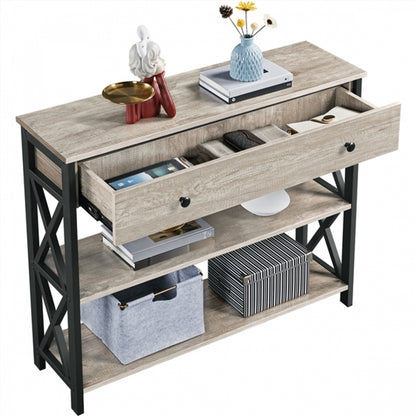 Vintage Wooden Console Table Hall Table Entryway Table