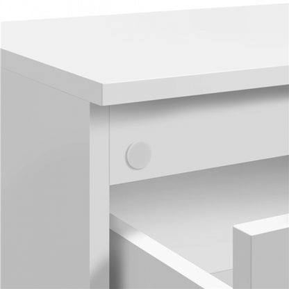 Minimalist Chic 2-Drawer Side Table Storage Organizer Cabinet