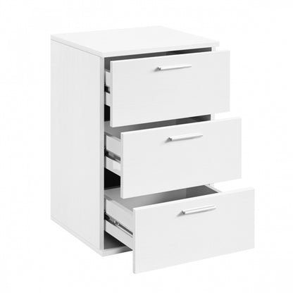 Set of 2 3 Drawers Side Table End Table