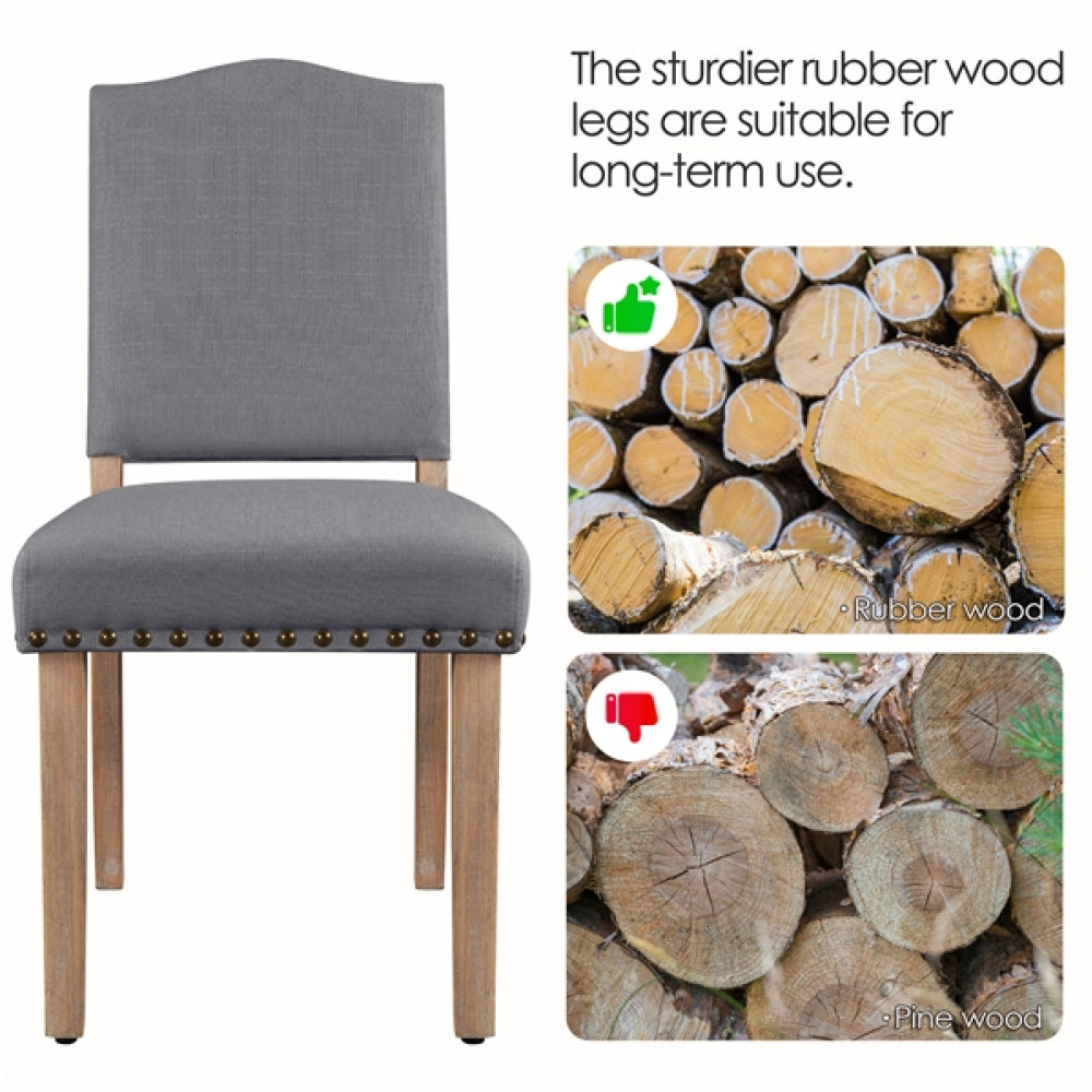 2PCS Upholstered Kitchen Chairs for Living Room Dining Room