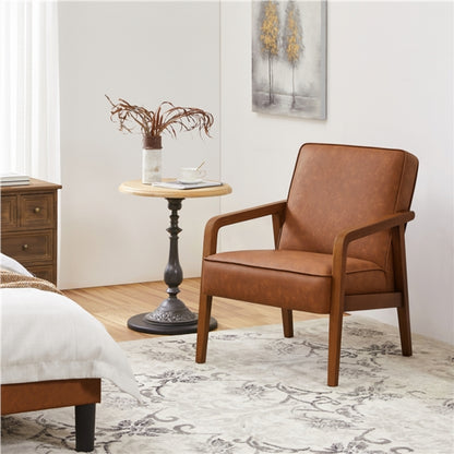 Set of Two Mid-Century Retro Modern Upholstered Lounge Chair Armchair