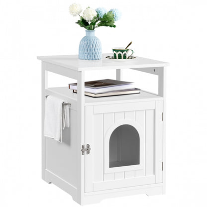 End Table for Pet House Pet Crate Indoor Cat Litter Box