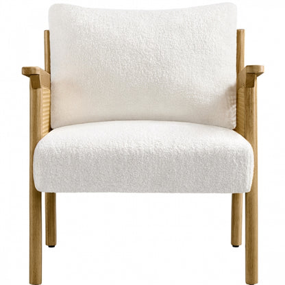 1 Pair Boucle Upholstered Accent Chair Lounge Chair