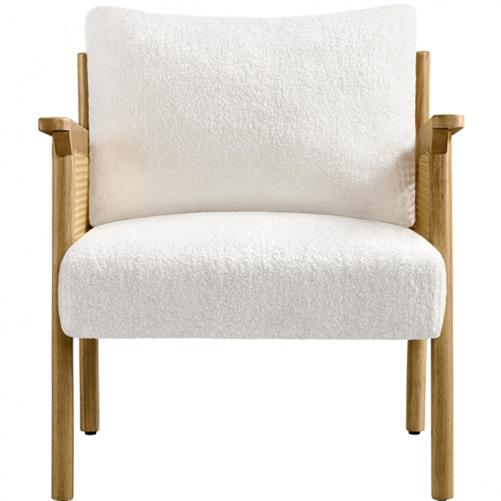 1 Pair Boucle Upholstered Accent Chair Lounge Chair