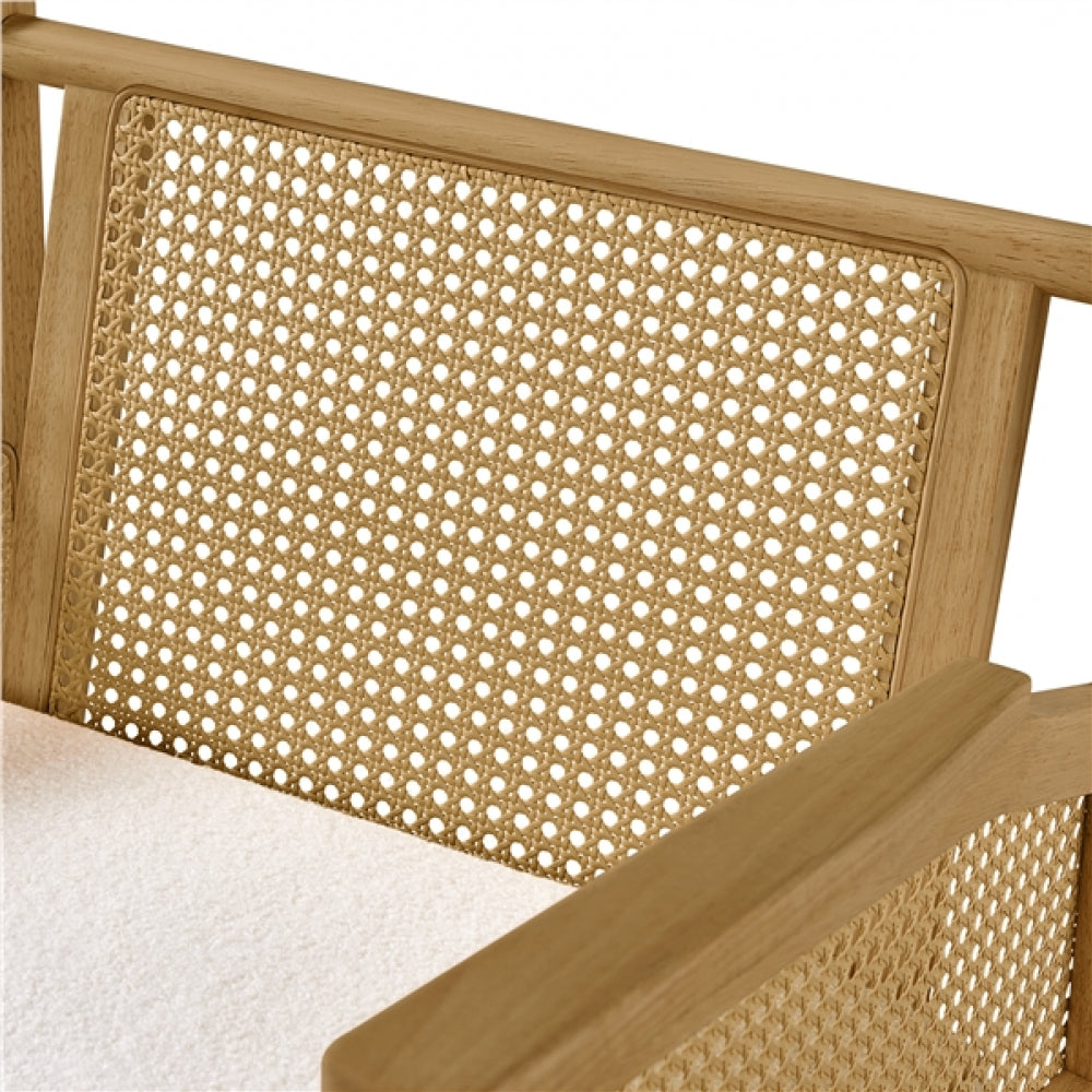 1 Pair Boucle Upholstered Accent Chair Lounge Chair