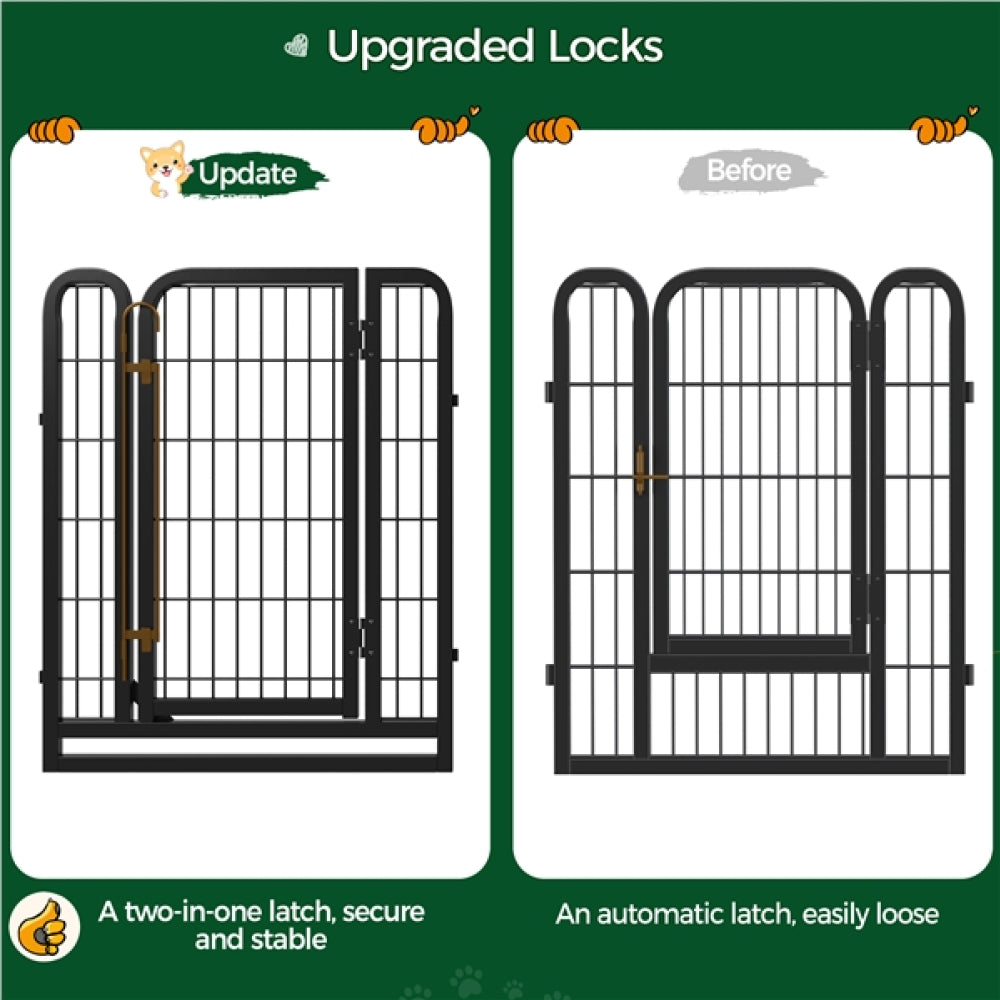 16 Panels Heavy Duty Dog Pen Playpen