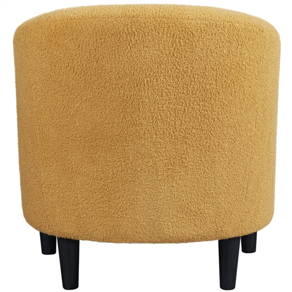 Boucle Club Chair Accent Barrel Chair