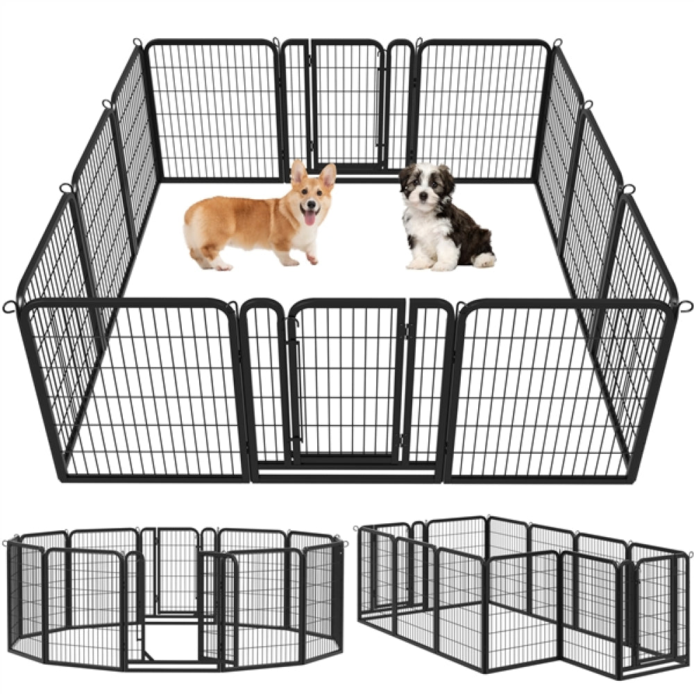 12 Panels Dog Playpen Pet Pen