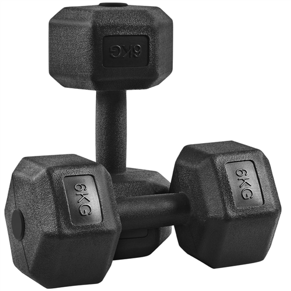 2x6kg Hexagon Dumbbells Set