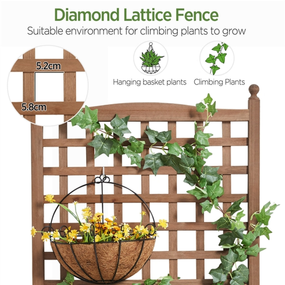 Raised Garden Bed with Trellis planter Box